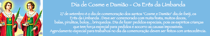 Dia de Cosme e Damião - Os Erês da Umbanda