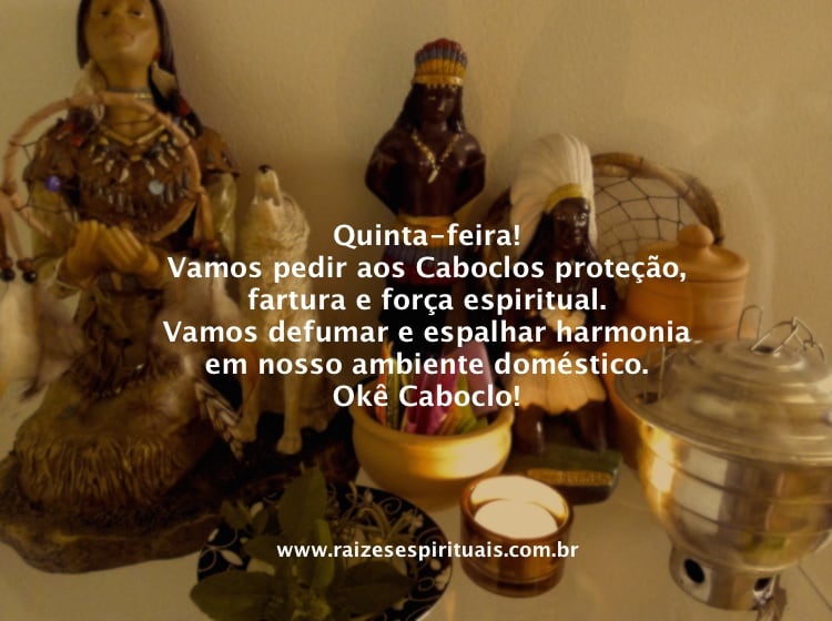 Defumação e ajuda espiritual dos Caboclos