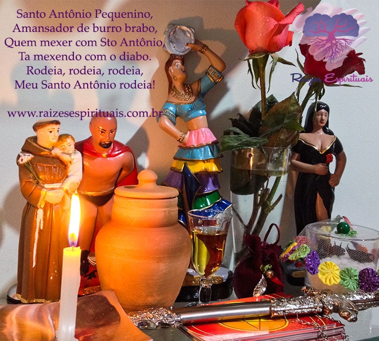 Santo Antônio trabalha na linha de Exús