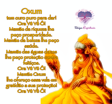 Oração do último sábado do ano a Oxum