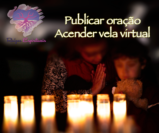 Publicar oração e acender vela virtual