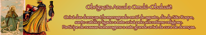 Obrigação Anual a Omulú-Obaluaiê