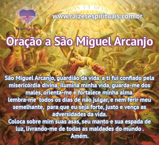 oracao a sao miguel arcanjo