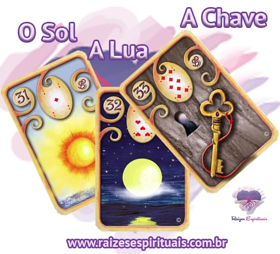 O Sol, A Lua, A Chave e o Baralho Cigano