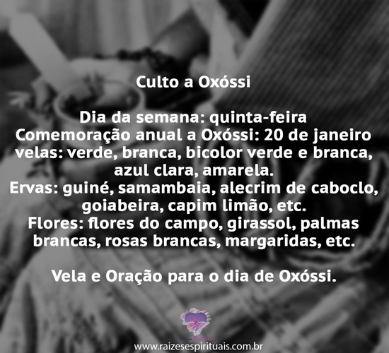 cultoaoxossi