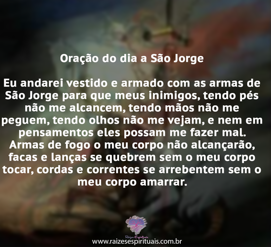 oraçaosaojorge