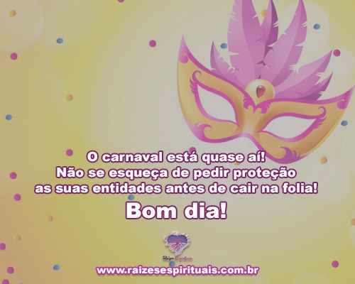 O carnaval está quase aí!