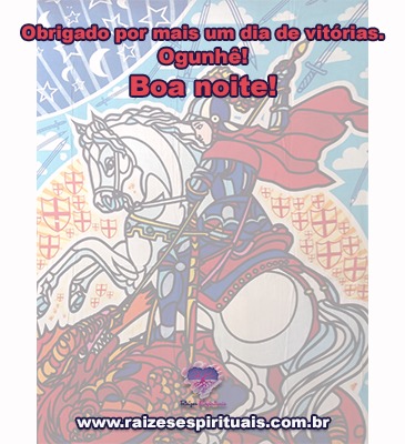 Ogunhê! Boa noite!