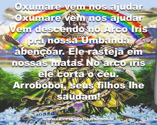 oxumare vem nos ajudar