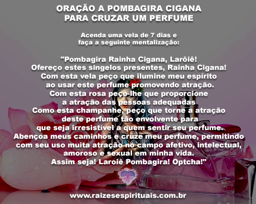cruzar perfume com cigana