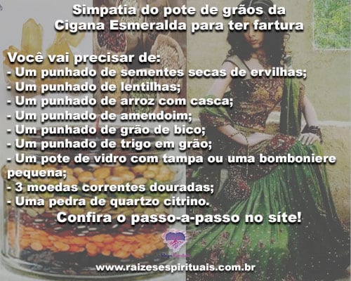 simpatia esmeralda