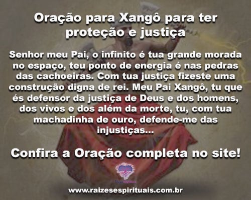 Oração para Xangô para ter proteção e justiça | Raizes Espirituais