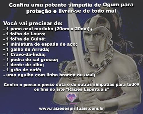 simpatia ogum