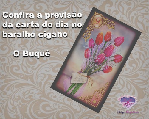 baralho cigano - buque