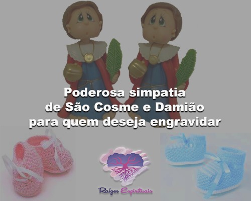 poderosa simpatia de São Cosme e Damião