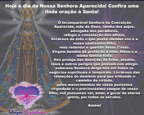 dia de nossa senhora aparecida