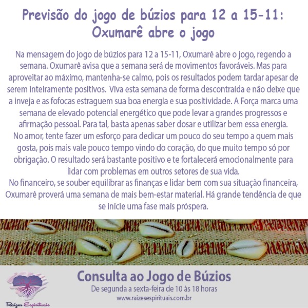 jogo de búzios para 12 a 15-11