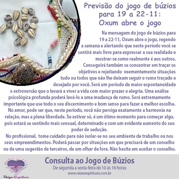jogo de búzios para 19 a 22-11
