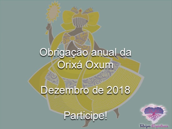 obrigação anual da orixa oxum
