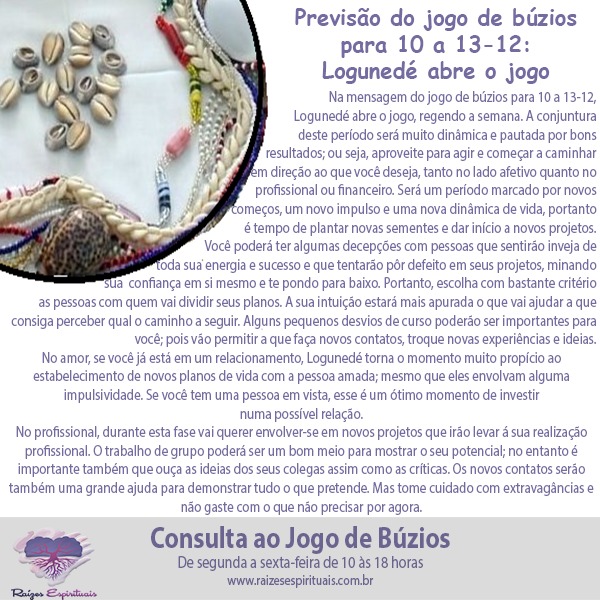 jogo de búzios para 10 a 13-12