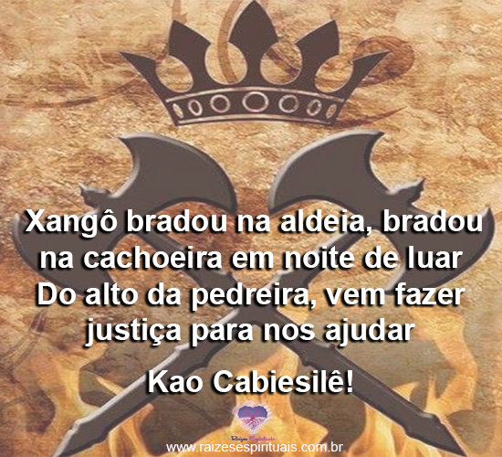 Xangô bradou na aldeia