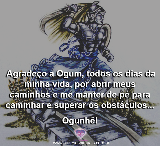 Agradeço a Ogum