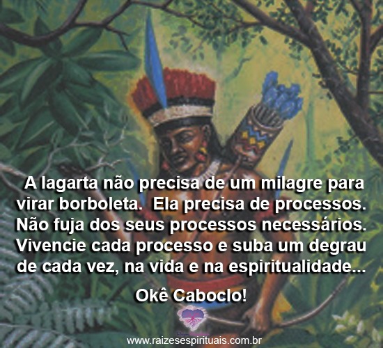 salve a sabedoria de Caboclo Tupinambá