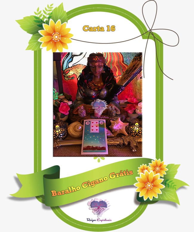 A Estrela no Baralho Cigano Grátis do site "Raizes Espirituais"