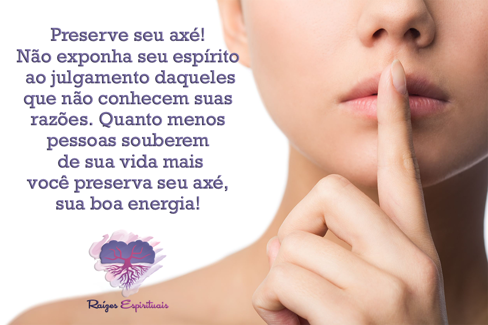 Preserve seu axé