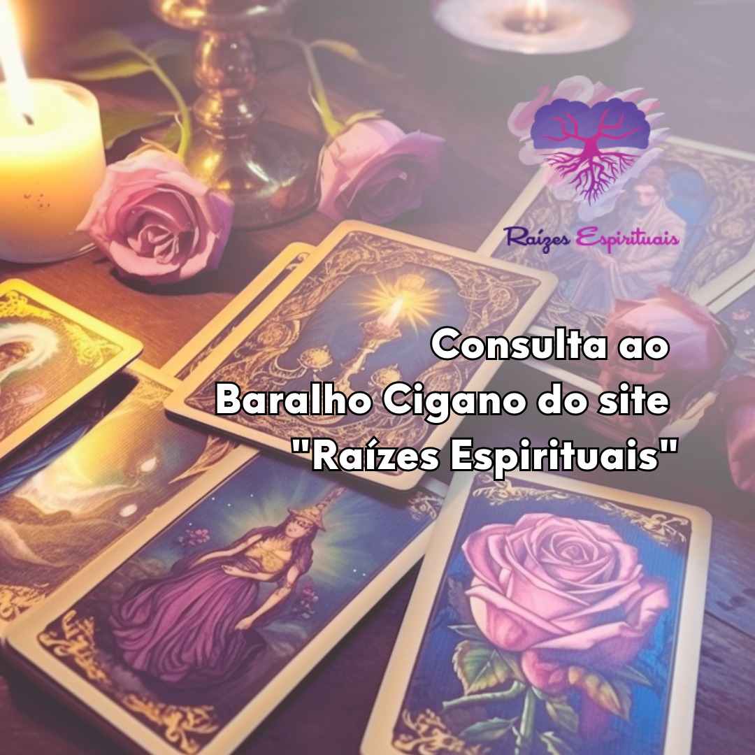 Consulta ao Baralho Cigano do site "Raízes Espirituais"