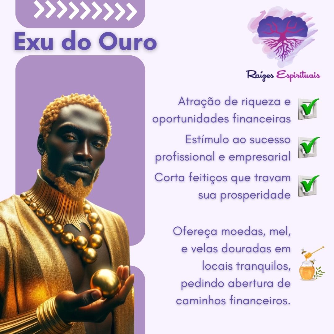 Todo dia 7 - Oferendas a Exus e Pombagiras - Exu do Ouro e outros