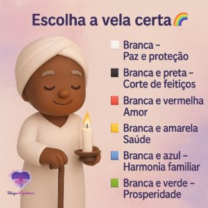 Escolha a vela certa para firmar os Pretos Velhos